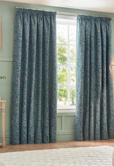 Grantley Pencil Pleat, Wedgewood - Ready Made Curtains
